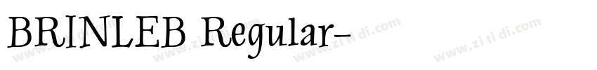 BRINLEB Regular字体转换